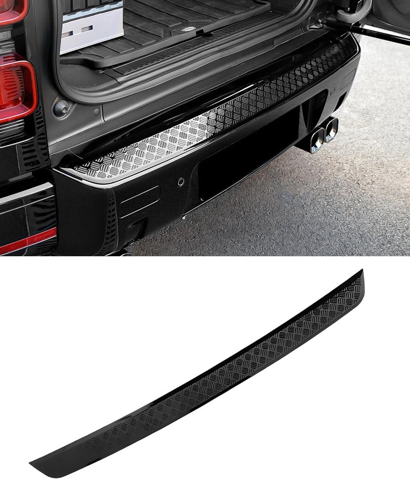 KKTR-CAR Glossy Black Rear Bumper Cover for Land Rover Defender 90/110/130 (2020-2025), ABS Material, Scratch Defense Shield - Image 1